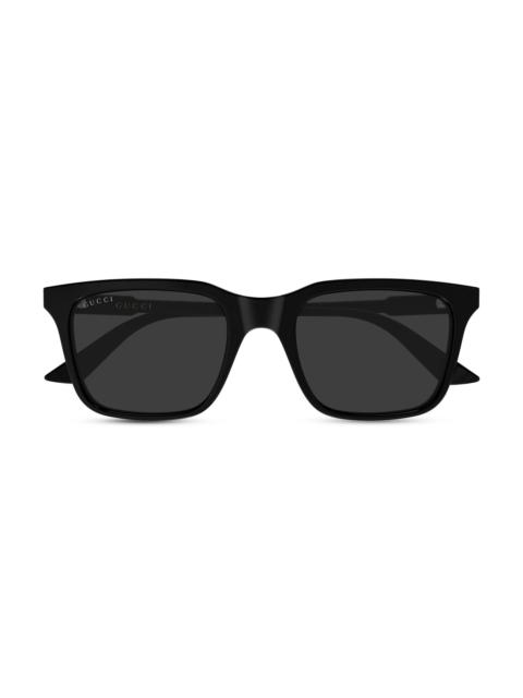 GUCCI Men's Light Acetate 53MM Rectangular Sunglasses - Black
