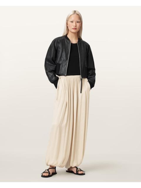 ALLSAINTS ESHE BAGGY FIT SATIN PANTS