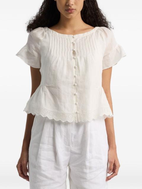 POSSE Grace pleated blouse