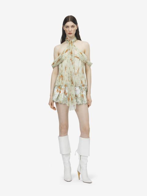 Alexander McQueen Sangallo Floral Micro Shorts