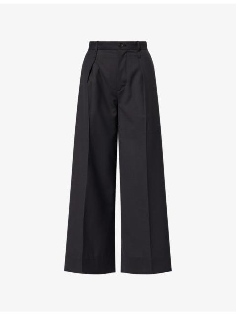 ISSEY MIYAKE Palindrome Reversible Wool-Blend Trousers