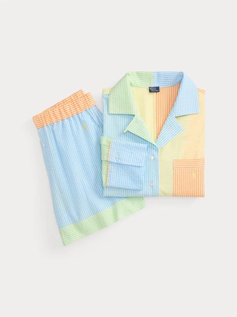Polo Ralph Lauren Striped Seersucker Shirt & Boxer PJ Set
