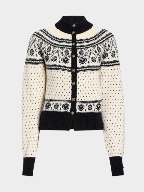 Marc Intarsia Cashmere Cardigan