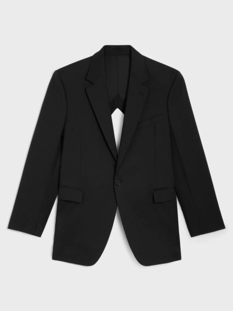 CELINE Boxy diamond jacket in grain de poudre