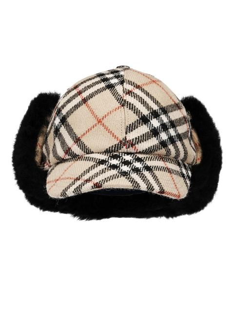 Burberry Check Trapper Visor Cap
