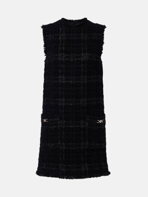 VERSACE Medusa '95 cotton-blend tweed minidress