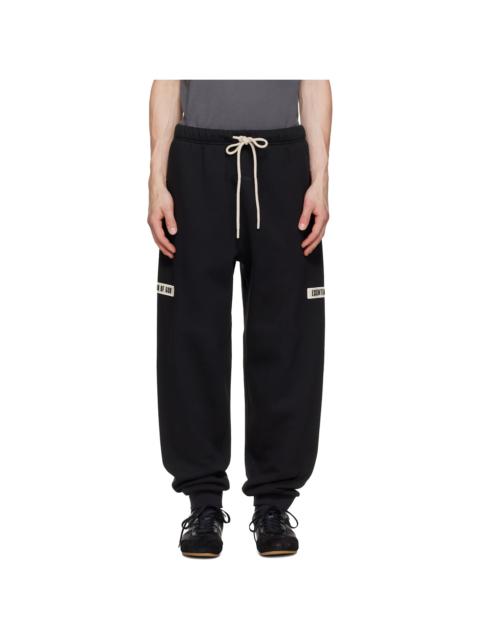 ESSENTIALS Black Classic Fit Sweatpants
