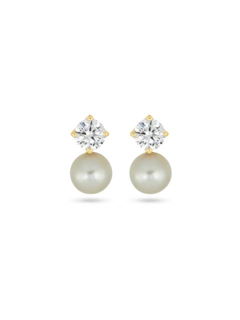 STONE AND STRAND Lab-Created Buddy Stud Pearl Earrings