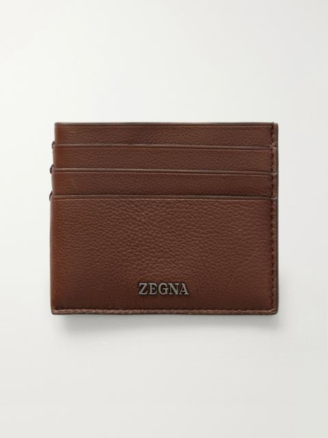ZEGNA Leather Cardholder Brown
