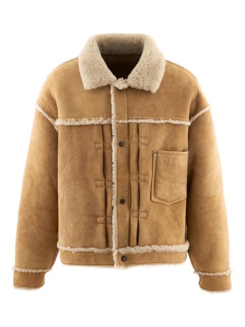 SAINT M×××××× BB_Mouton shearling collar jacket