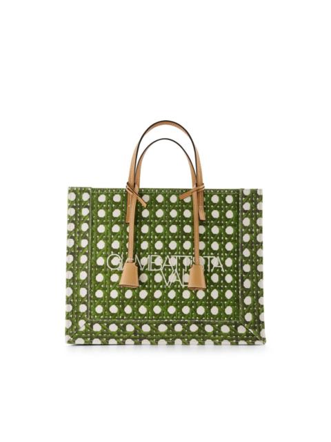 GIAMBATTISTA VALLI woven-print canvas tote bag
