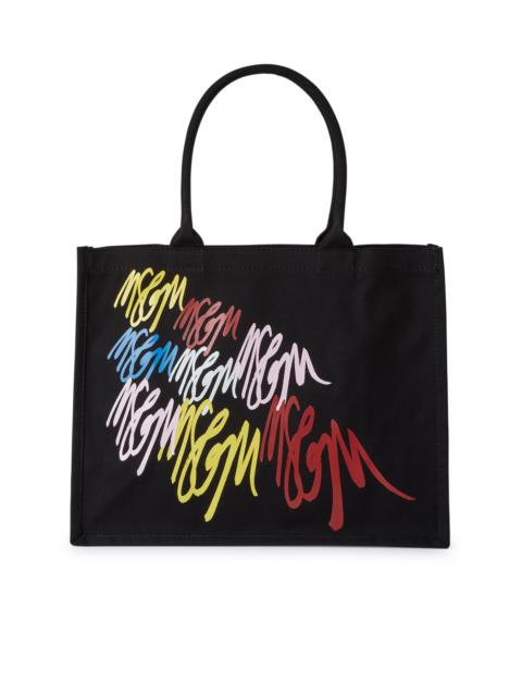 MSGM Blended cotton MSGM Canvas Tote Bag