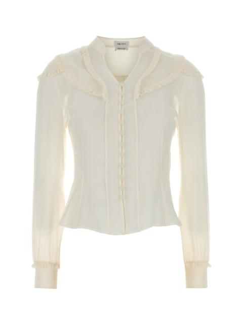 Alexander McQueen White chiffon shirt