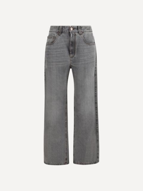 Brunello Cucinelli Wide-leg cotton denim Jeans
