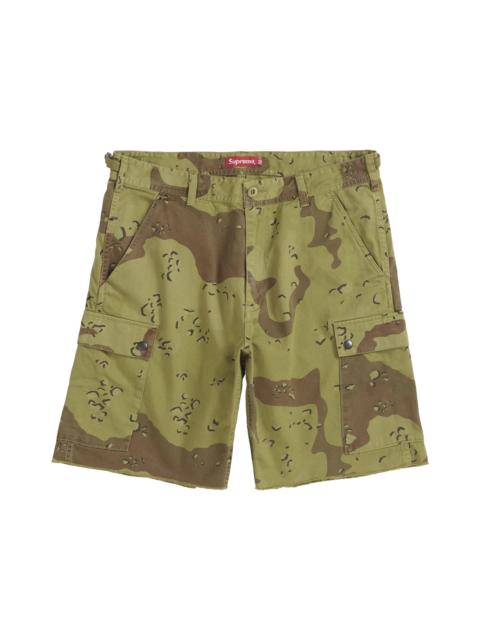 Supreme Supreme Overdyed Camo Cargo Short Green