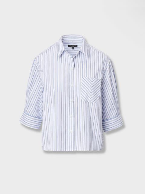 rag & bone Lucia Striped Poplin Shirt