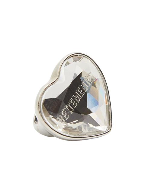 VETEMENTS Vetements Crystal Heart Ring 'White'