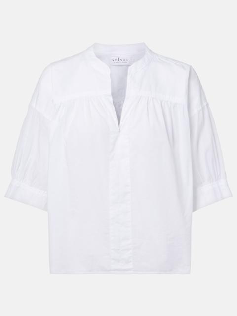 velvet Yuna cotton top
