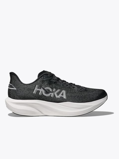 HOKA Women's Mach 7 Shoes in Black/White