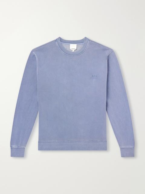 A.P.C. Fernando Logo-Print Cotton-Jersey Sweatshirt