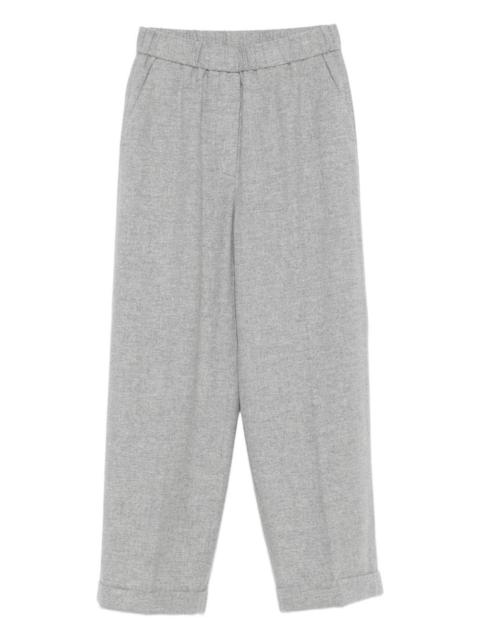PESERICO elastic-waist wool trousers