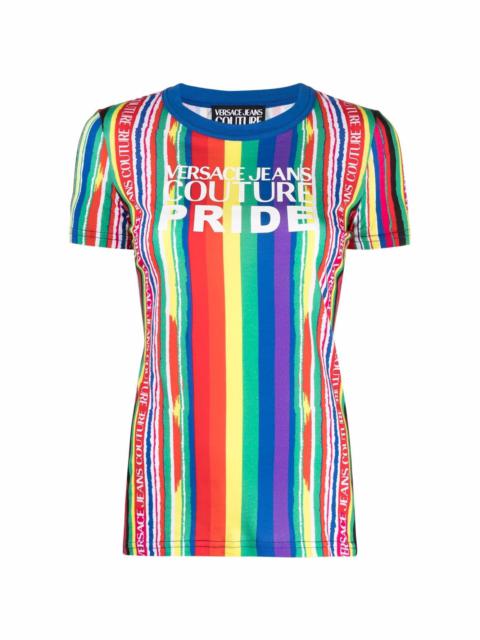 Pride striped short-sleve T-shirt