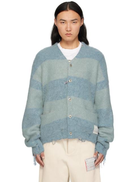 Maison MIHARAYASUHIRO Blue Mohair Knit Cardigan