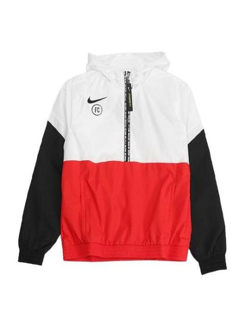 Nike Nike 후드 절반 지퍼 접합 풀 오버 스포츠 재킷 다색 CD0559-100