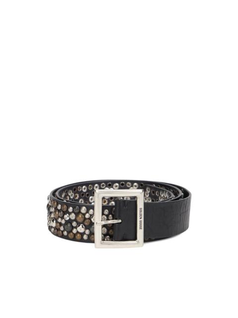 Golden Goose stud-embellished leather belt