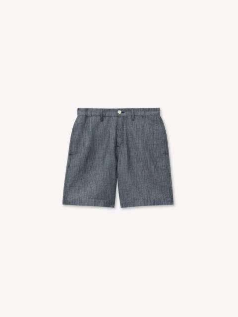 KENZO 'KENZO Tulip' straight short in cotton linen