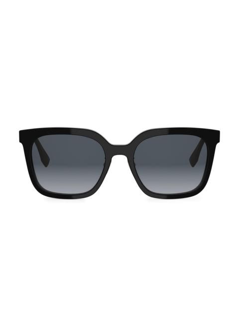 FENDI Women's 56MM Square Sunglasses - Black