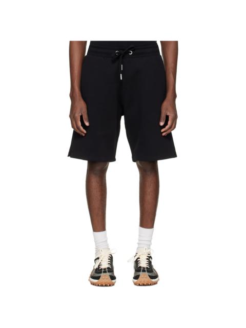 AMI Paris Black Cotton Ami de Coeur Shorts