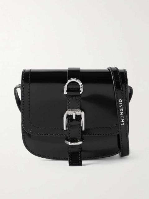 Givenchy Voyou Patent-Leather Messenger Bag
