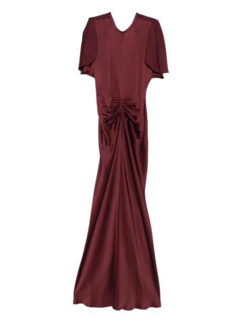 Victoria Beckham gathered waist floor length maxi dress