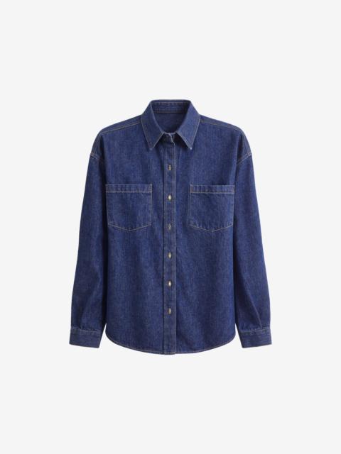 The Frankie Shop Deira Denim Shirt - Dark Wash