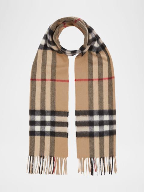 Burberry Men's Giant Check Cashmere Scarf