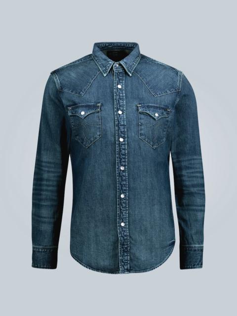 RRL by Ralph Lauren Slim Fit Denim Shirt