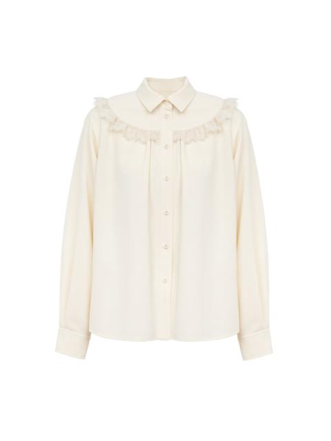 See by Chloé LACE TRIMMED SHIRT