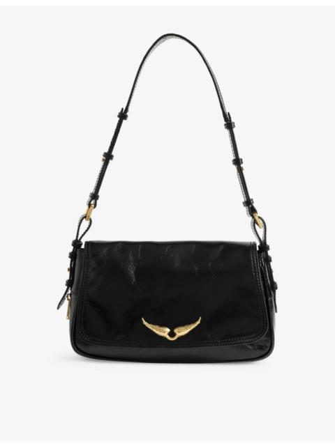 Zadig & Voltaire Le Zouzou Patent-Leather Shoulder Bag