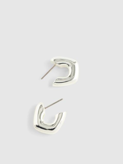Madewell Sculptural Huggie Hoop Earrings