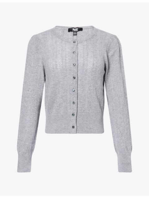 PAIGE Eudora Round-Neck Cashmere Cardigan