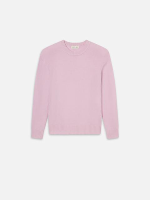 FRAME Cashmere Crewneck Sweater in Light Pink