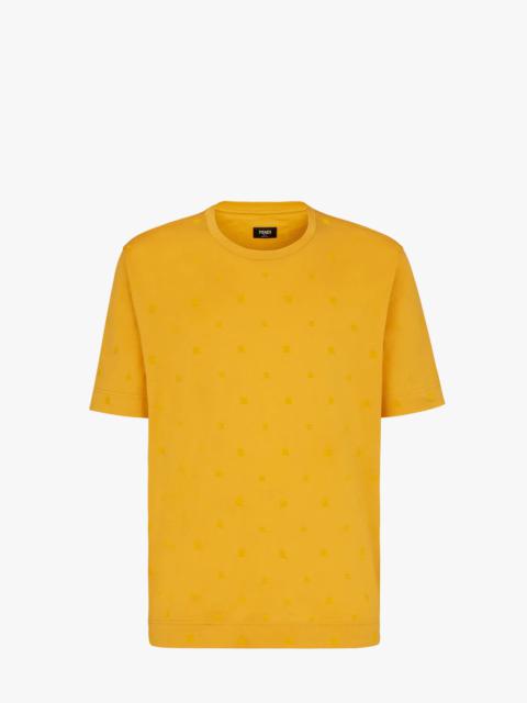 FENDI Yellow cotton T-shirt