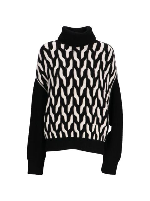 BOSS cable-knit wool sweater