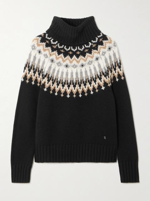 BOGNER Ingrid Fair Isle Cashmere Turtleneck Sweater