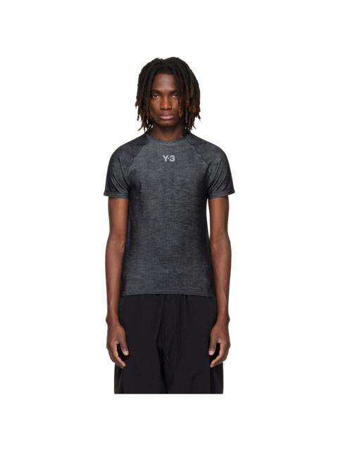 Y-3 Black & Gray Mercedes-AMG F1 Edition Engineered T-shirt