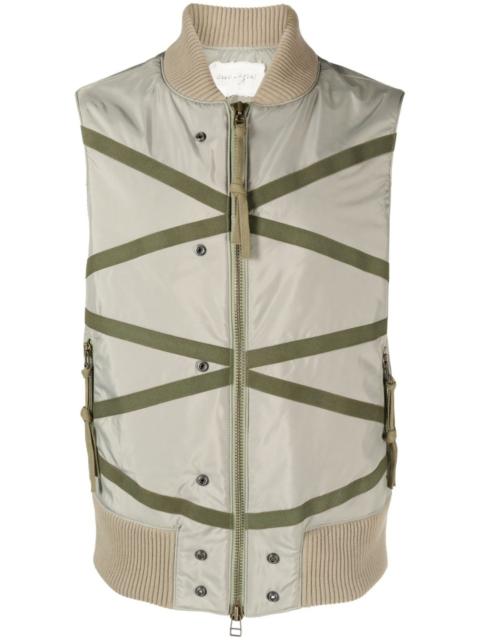 Greg Lauren Army strap-detailing vest