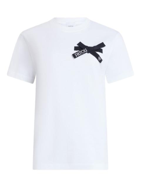 PATOU bow-detail T-shirt