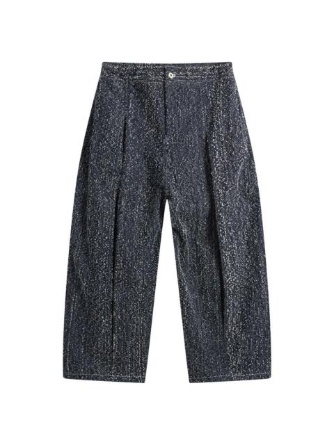 sage NATION Sage Nation Box Pleat Needle Punch Denim Jeans