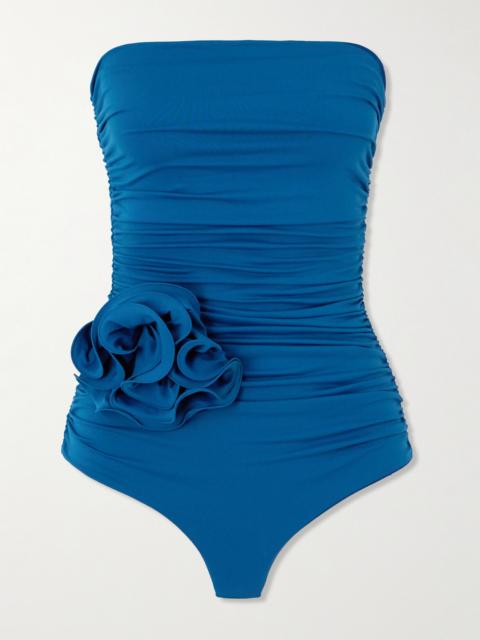 MAGDA BUTRYM Embellished Bandeau Swimsuit